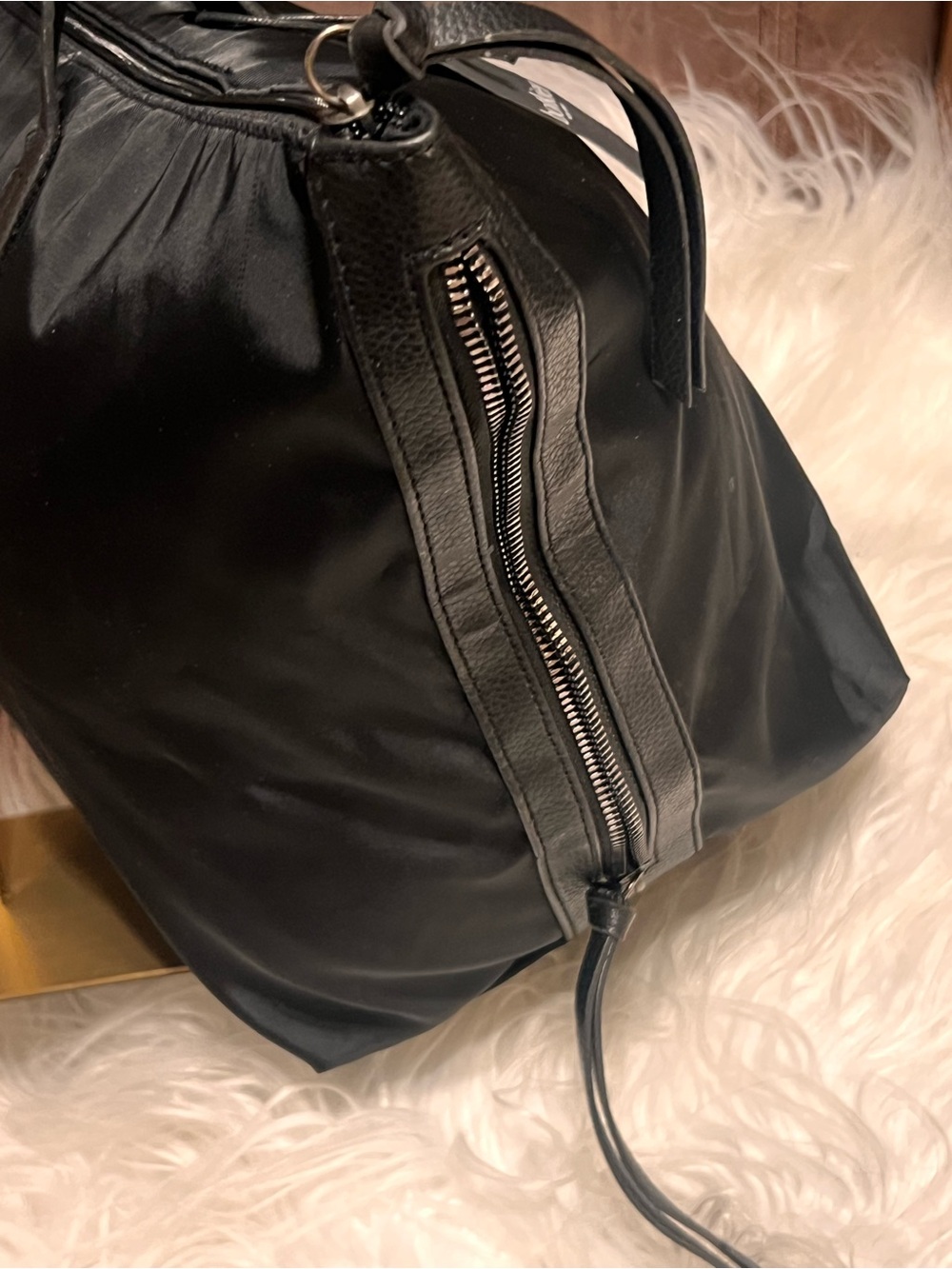 Botkier Black Nylon with Leather Straps tote bag - Picture 6 of 10